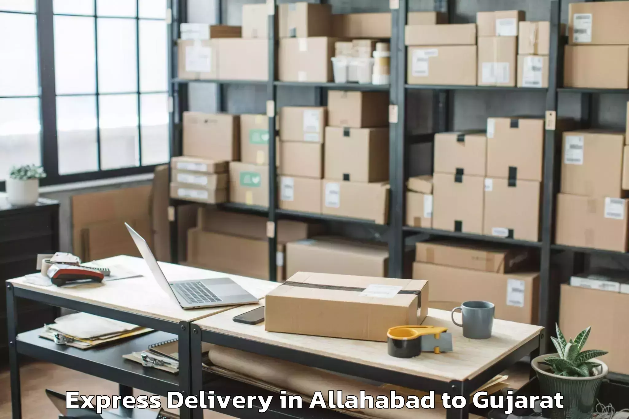 Professional Allahabad to Santrampur Express Delivery